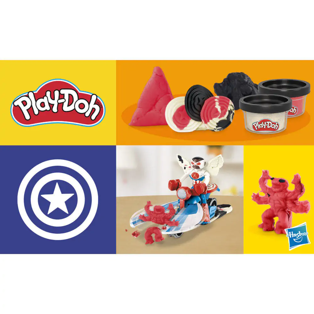 Play-Doh Marvel Captain America motorová kosačka produktová fotografia