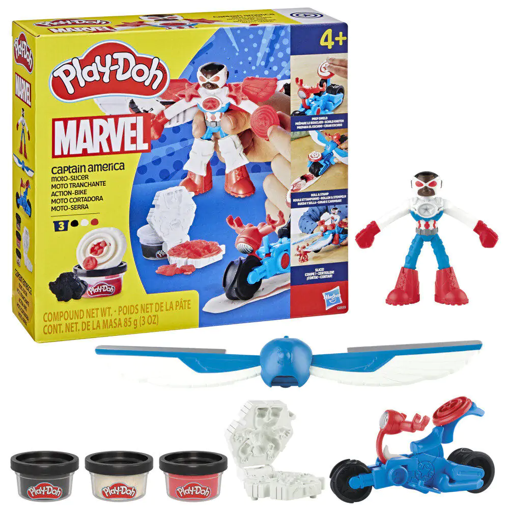 Play-Doh Marvel Captain America motorová kosačka produktová fotografia