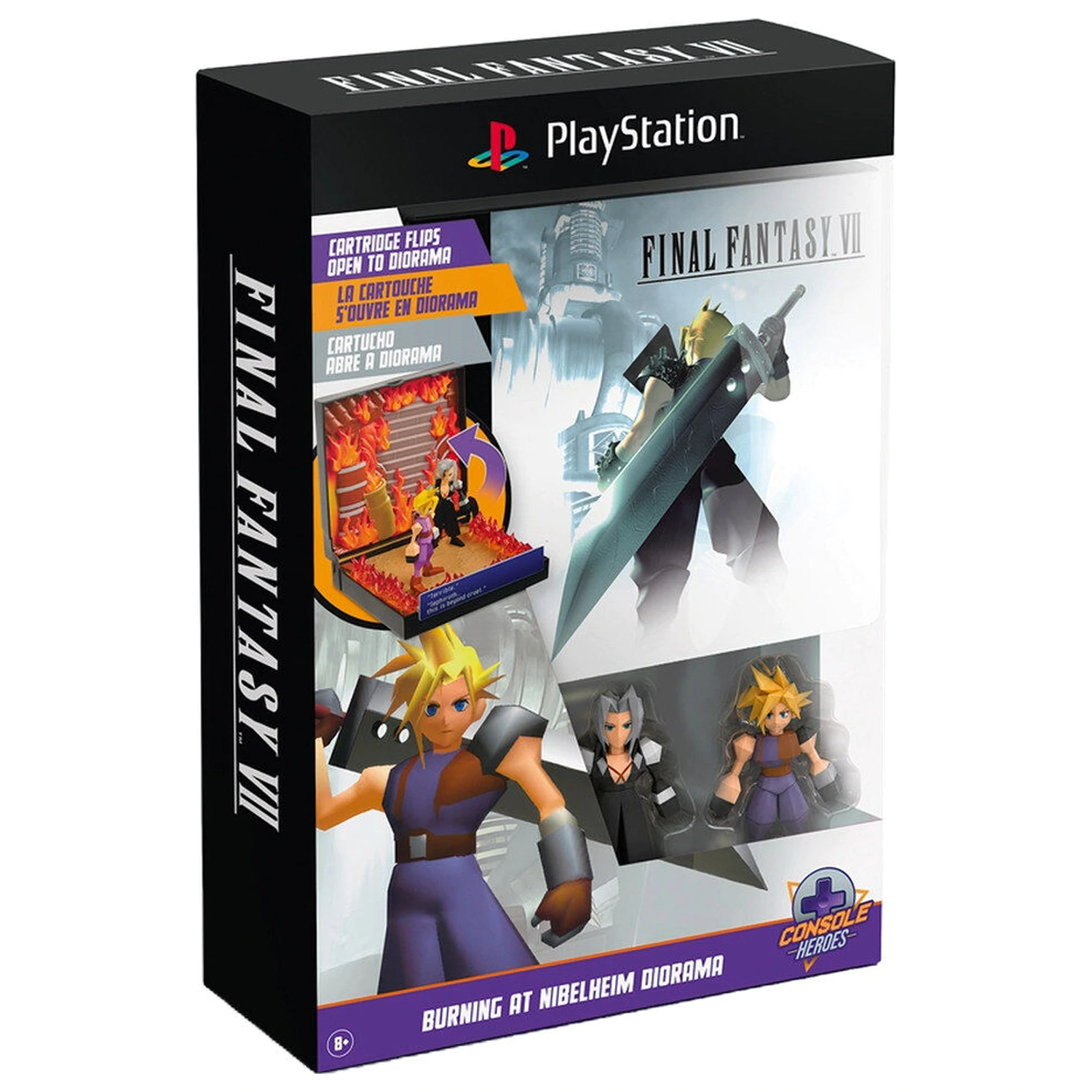 PlayStation Final Fantasy VII Burning at Nibelheim Diorama - Dioráma produktová fotografia
