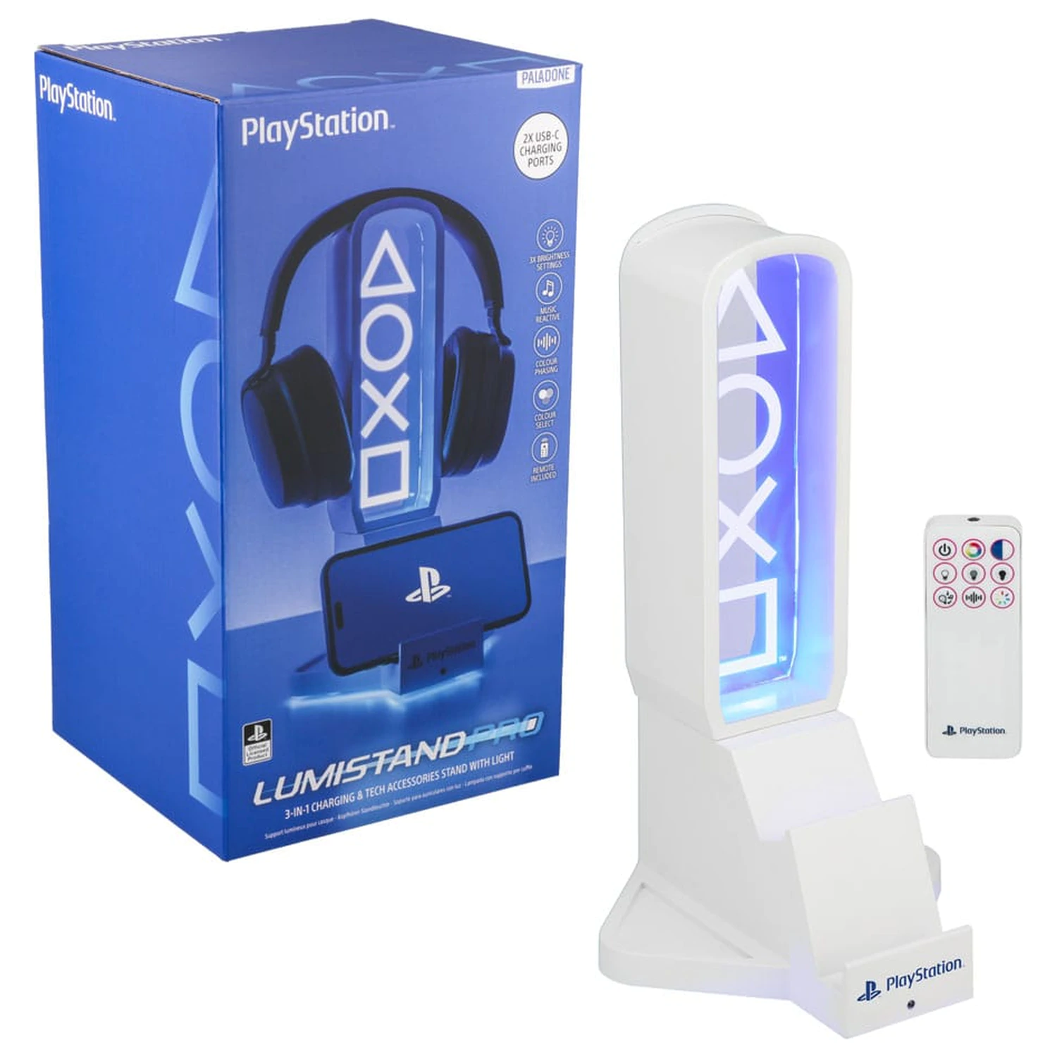 Playstation Stojan na slúchadlá na stôl so svetlom 30 cm produktová fotografia