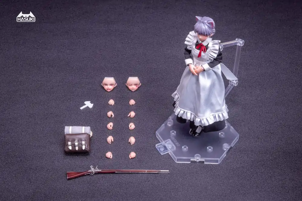 Vrecková akčná figúrka Pocket Art Action 1/12 PA010 Maid Gunner FKEY 15 cm produktová fotografia