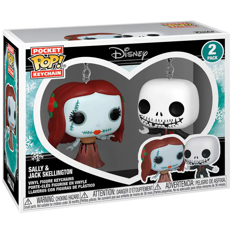 Balenie 2 kľúčeniek Pocket POP Disney Nightmare Before Christmas Jack & Sally produktová fotografia