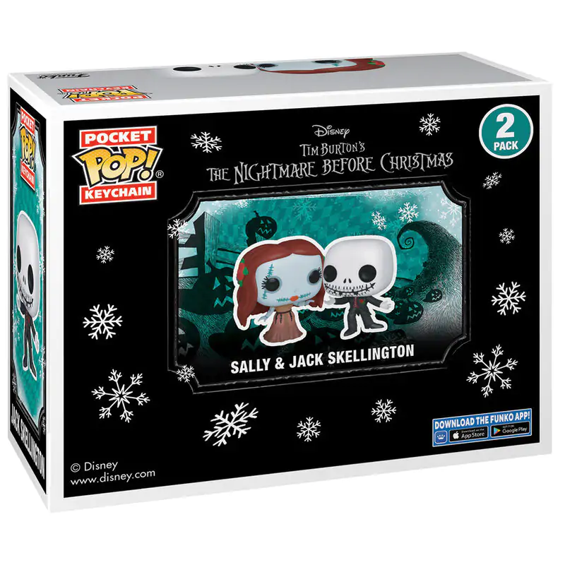 Balenie 2 kľúčeniek Pocket POP Disney Nightmare Before Christmas Jack & Sally produktová fotografia