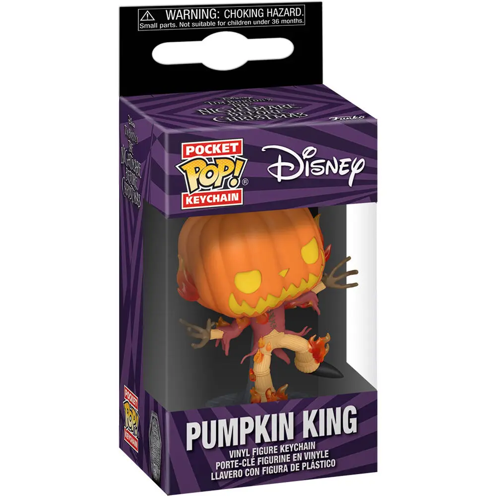 Vrecko POP Disney Keychain Nightmare Before Christmas 30th Anniversary Pumpkin King produktová fotografia