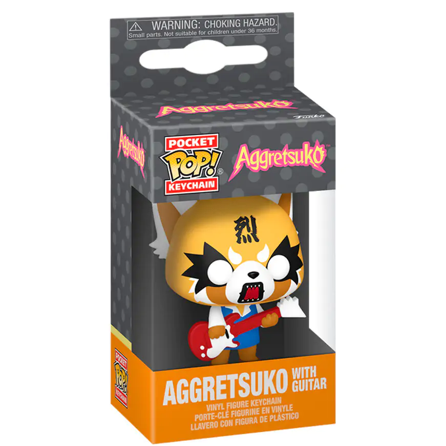 Kľúčenka Pocket Funko POP Aggretsuko - Aggretsuko s gitarou termékfotó