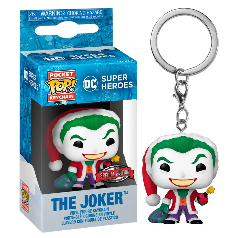 Pocket POP Prívesok na kľúče DC Comics Holiday The Joker Exclusive termékfotó