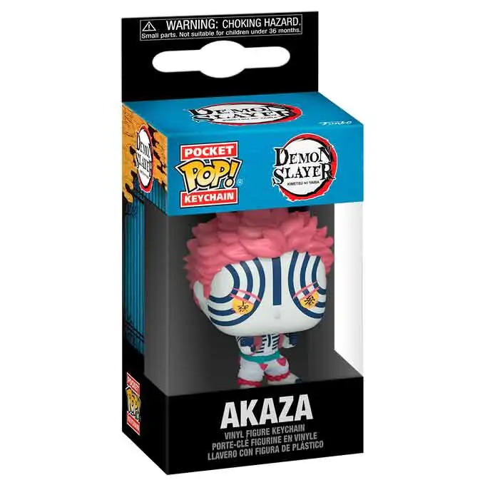Vreckový Funko POP Prívesok na kľúče Demon Slayer Kimetsu no Yaiba Akaza produktová fotografia