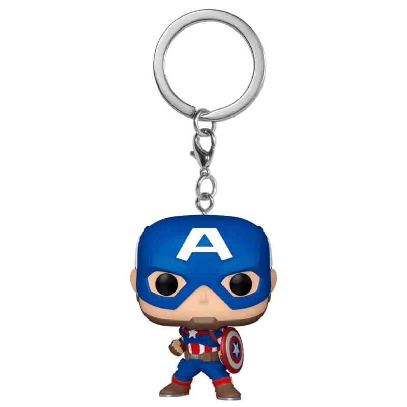 Pocket Funko POP Prívesok na kľúče Marvel Captain America Classics termékfotó