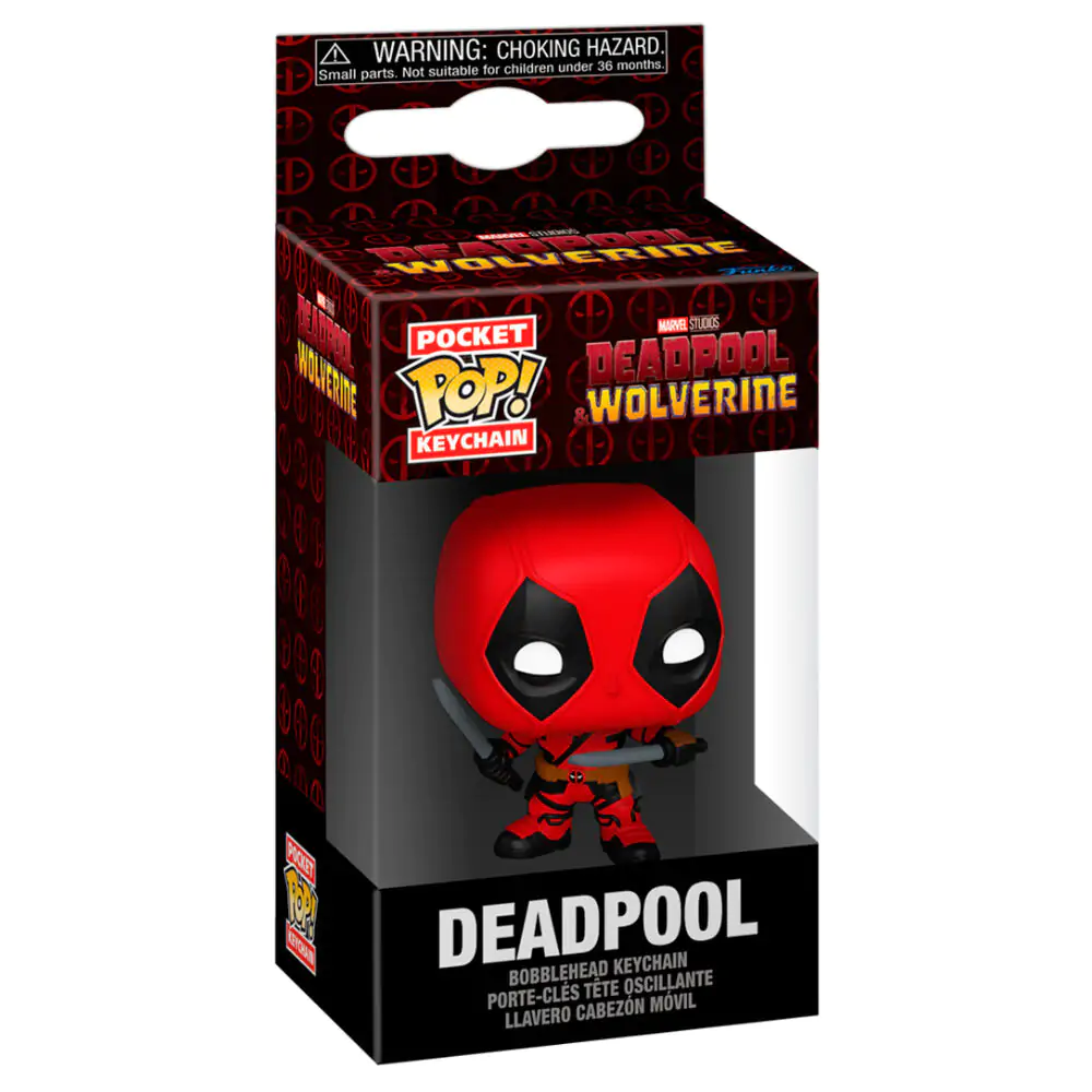 Kľúčenka Pocket Funko POP Keychain Marvel Deadpool & Wolverine Deadpool termékfotó