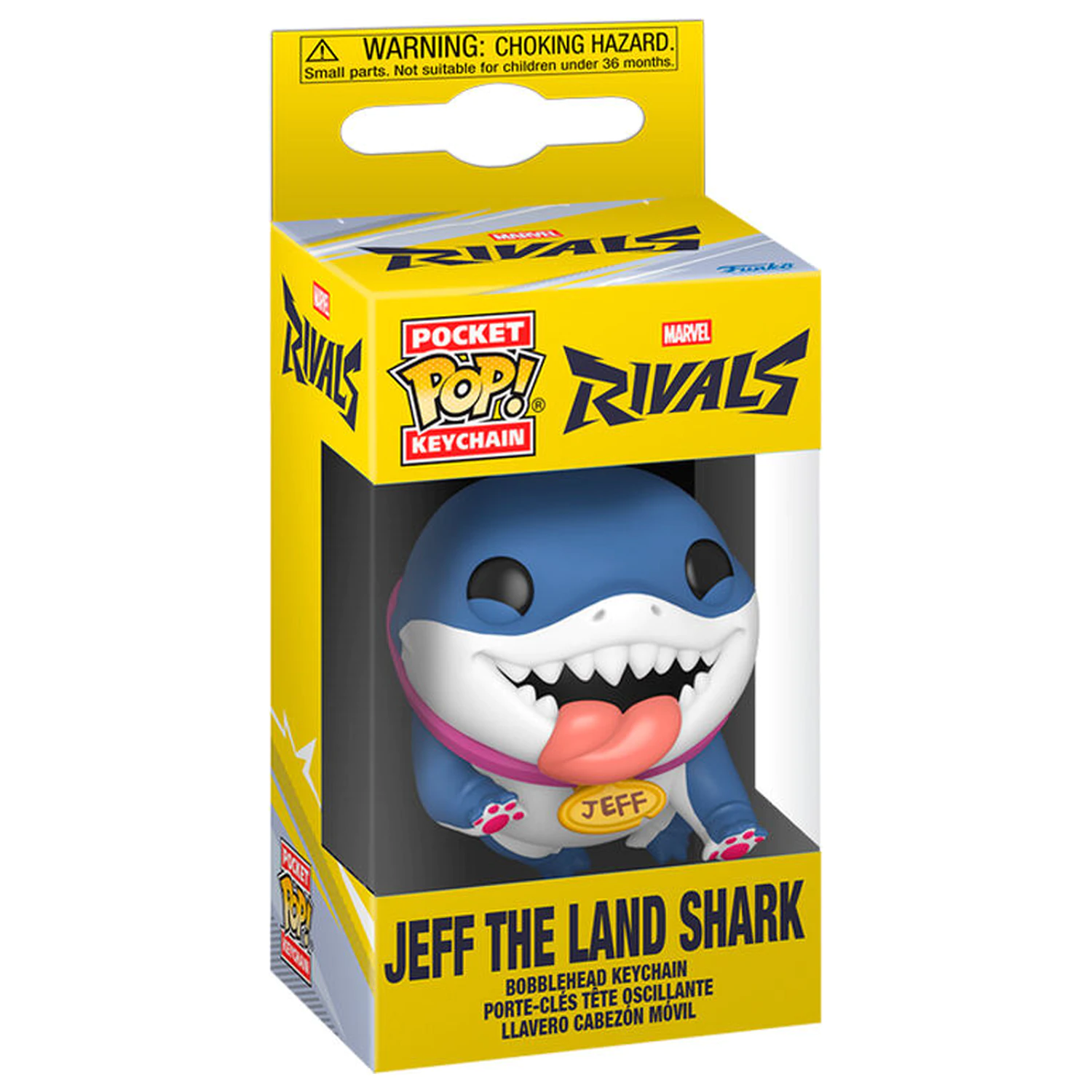 Kľúčenka Funko POP Marvel Rivals Jeff the Land Shark do vrecka produktová fotografia