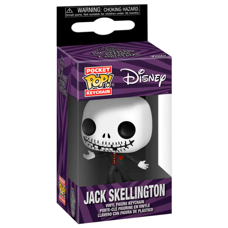 Pocket POP Keychain Nightmare Before Christmas 30th Anniversary Jack Skellington / Prívesok na kľúče produktová fotografia