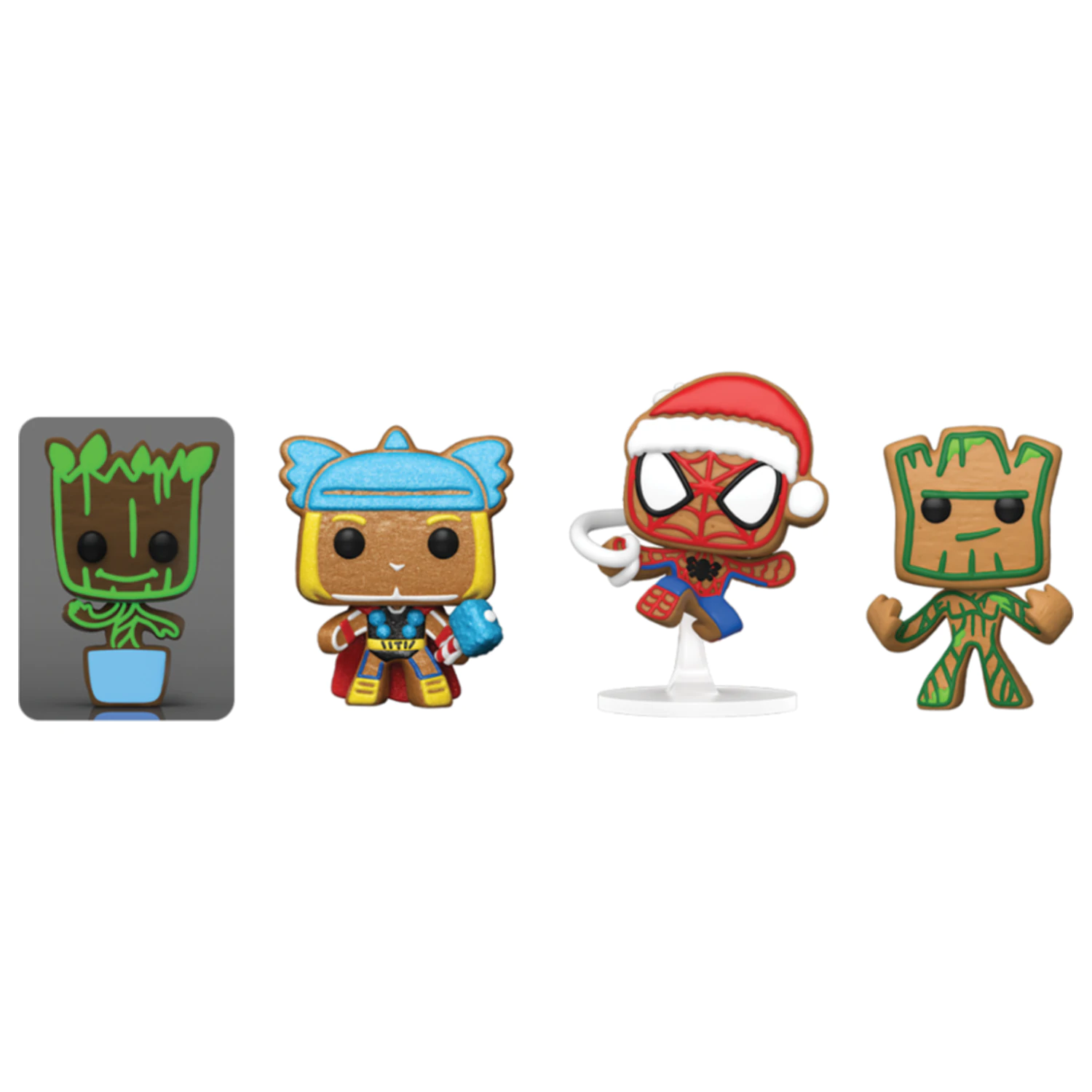 Funko Pocket POP balenie 4 figúrok Marvel Tree Holiday Exclusive produktová fotografia