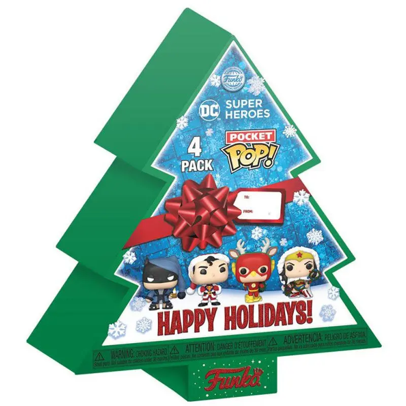 Pocket POP balenie 4 figúrky DC Comics Tree Holiday Exclusive produktová fotografia