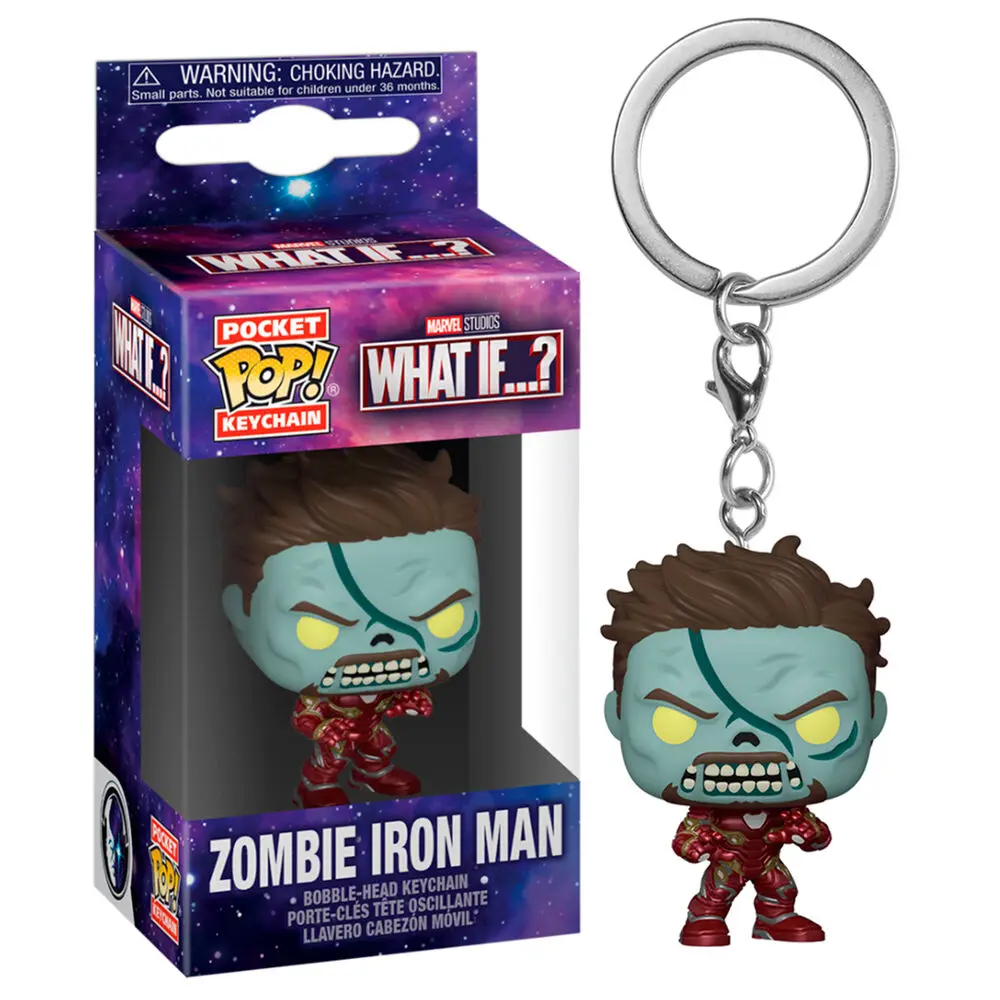 Marvel What If...? Pocket POP! Vinyl Keychains 4 cm Zombie Iron Man Display (12) termékfotó