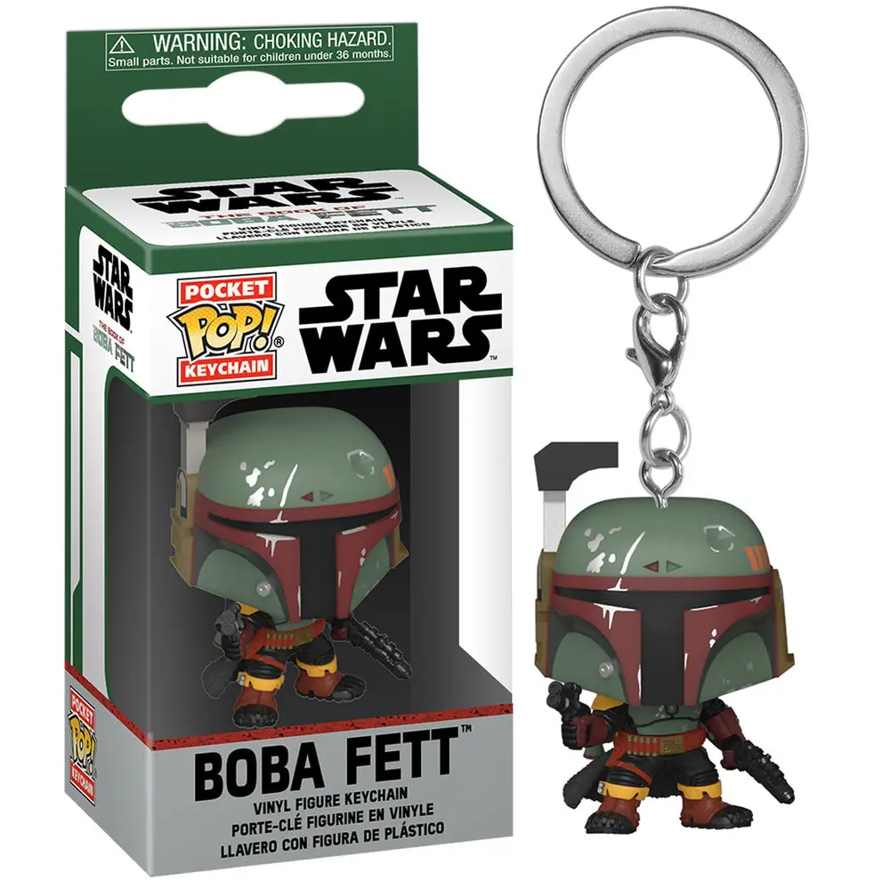 Star Wars The Book of Boba Fett Pocket POP! Vinyl Kľúčenky 4 cm Boba Fett Display (12) termékfotó