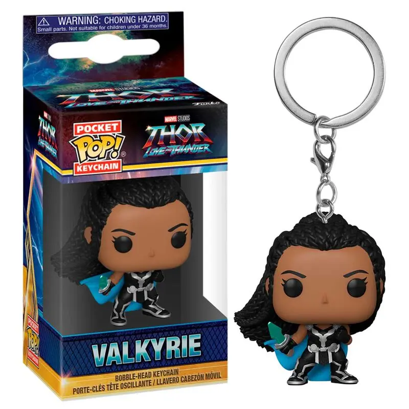 Vrecková POP prívesok na kľúče Marvel Thor Love and Thunder Valkyrie termékfotó