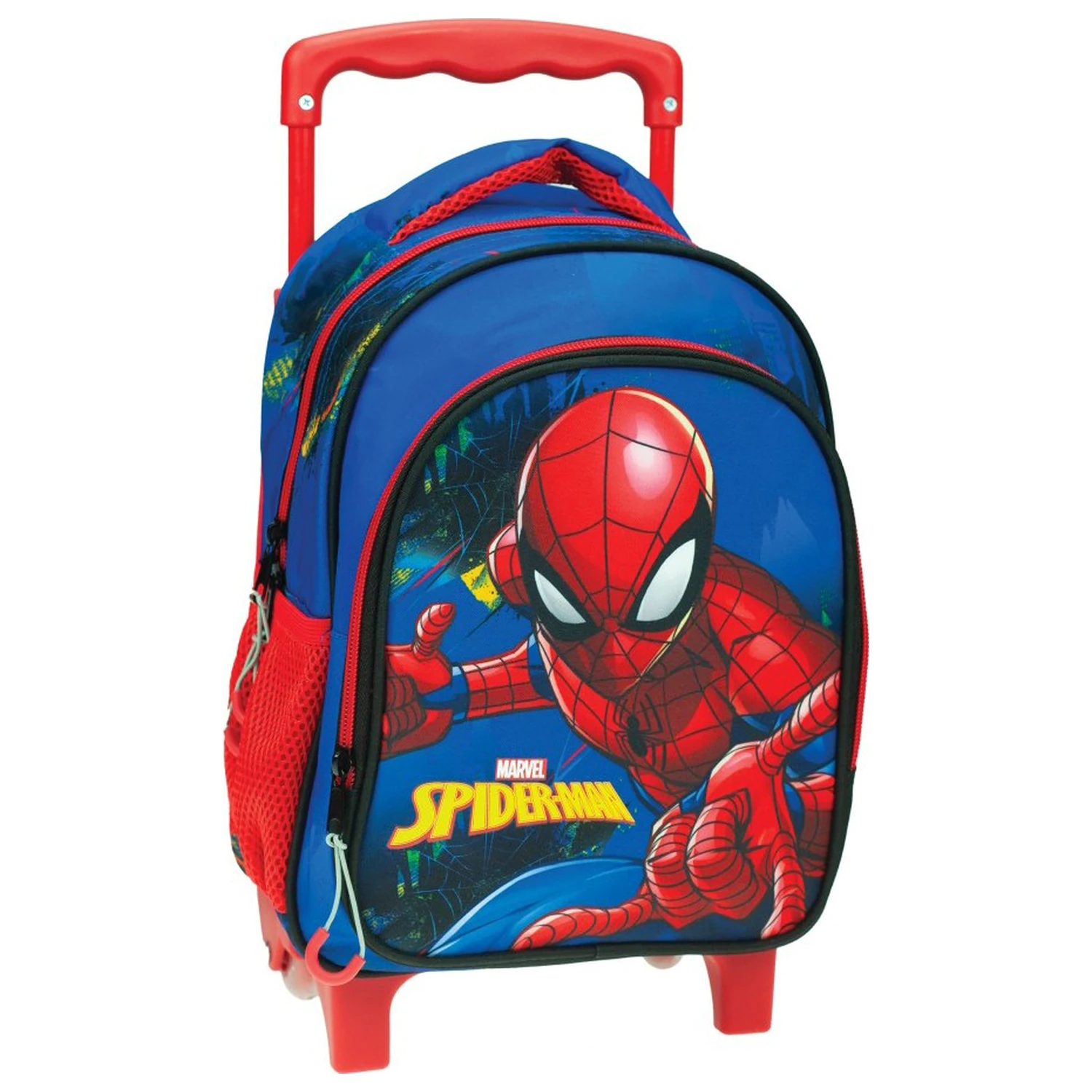 Spider-Man Blue predškolský batoh na kolieskach s taškou 30 cm produktová fotografia