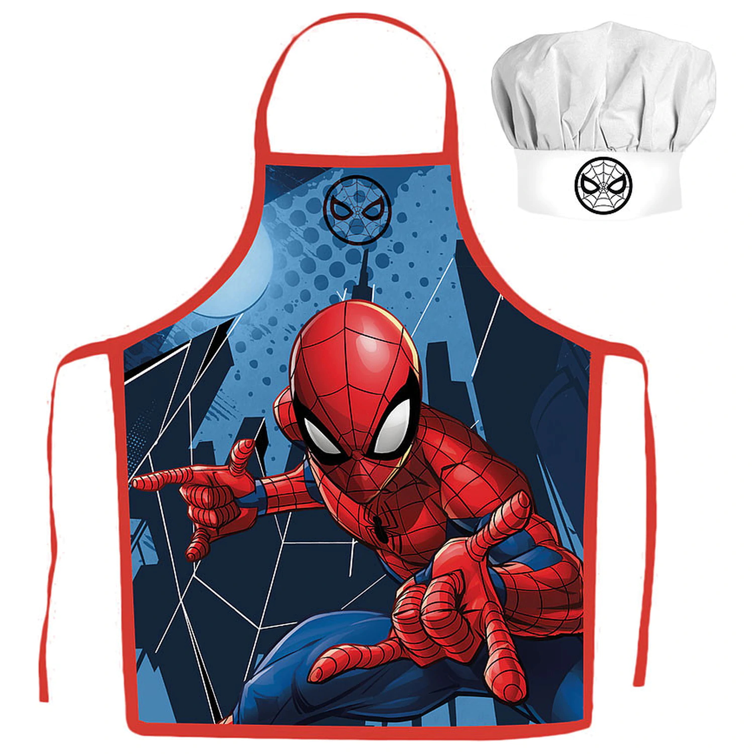 Spider-Man Blue Detská zástera 2-dielna súprava produktová fotografia