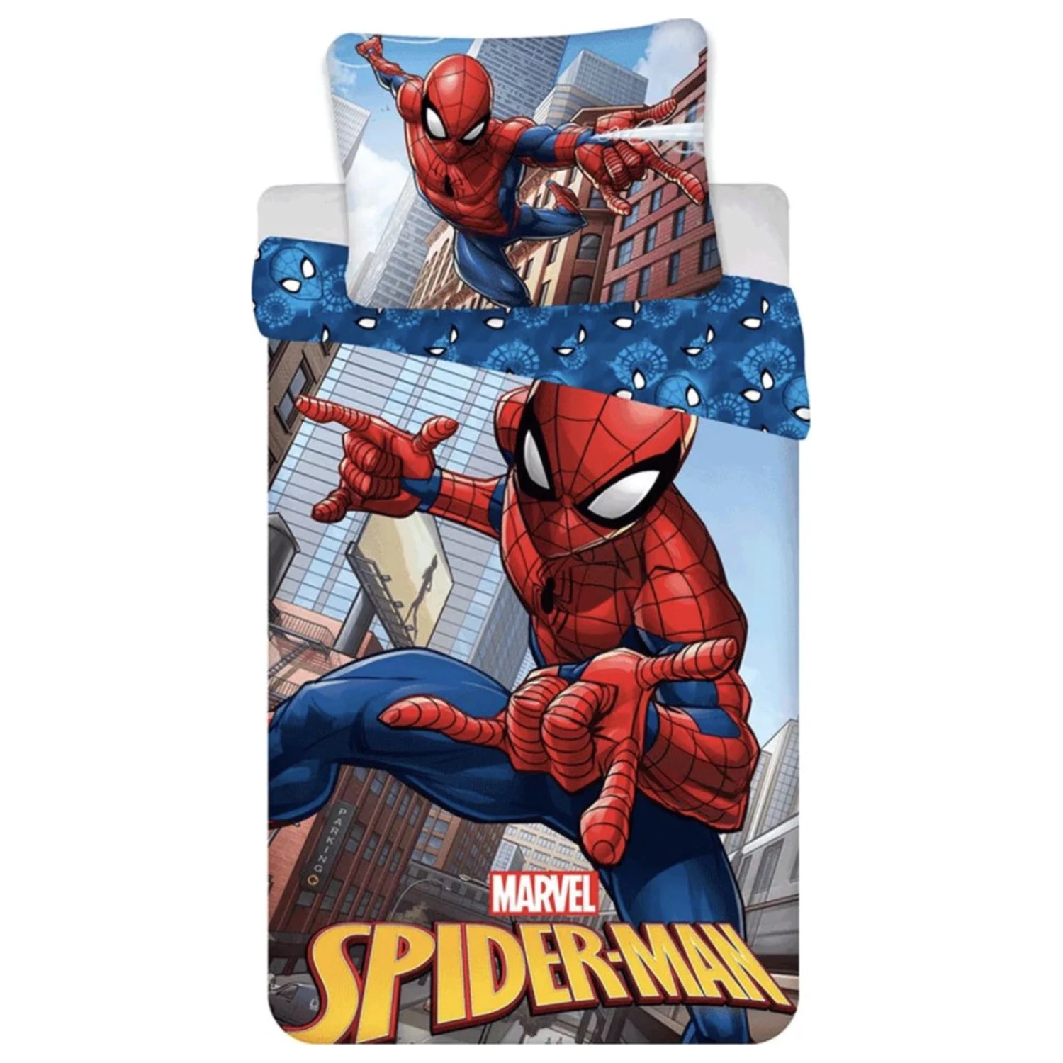 Spider-Man Blue detský, predškolský poťah na perinu produktová fotografia