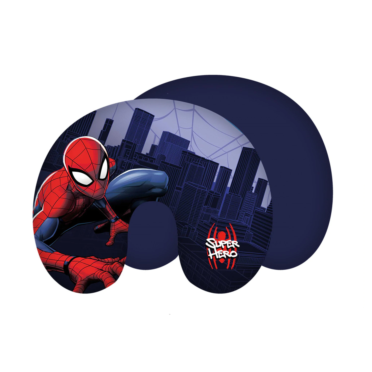 Spider-Man City Blue cestovný vankúš, vankúš na krk produktová fotografia