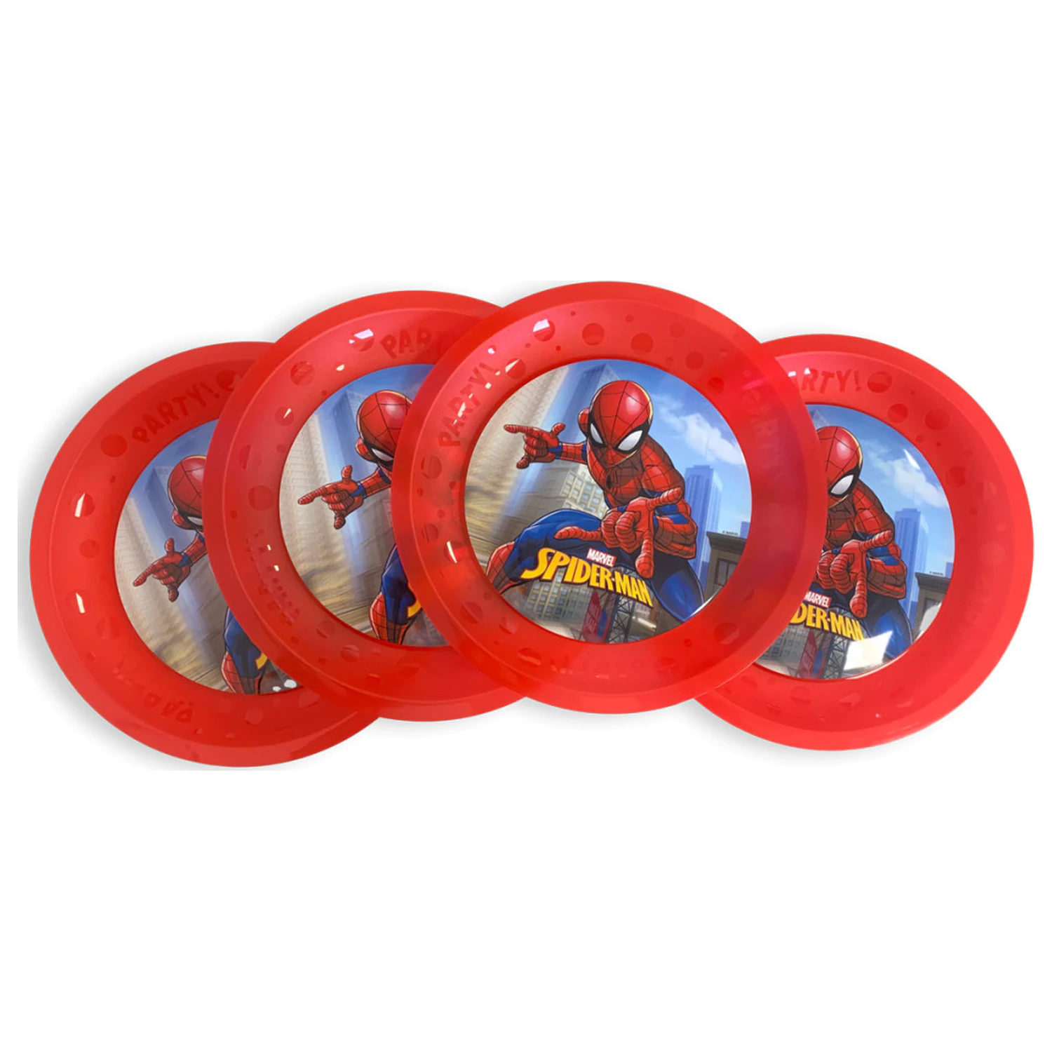 Spider-Man Crime Fighter micro premium plastový plochý tanier 4-dielna súprava 21 cm produktová fotografia