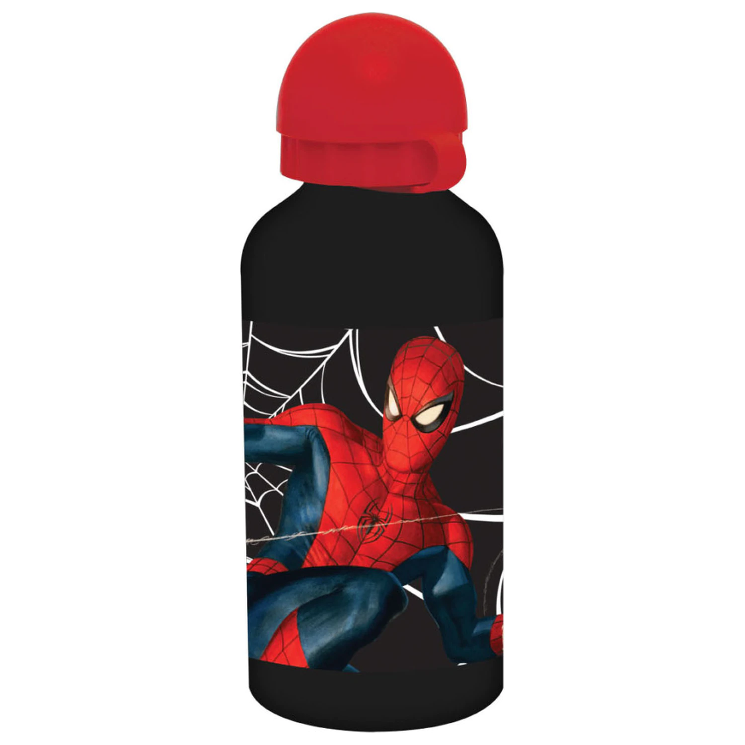 Spider-Man Dark hliníková fľaša na pitie so slamkou 500 ml produktová fotografia