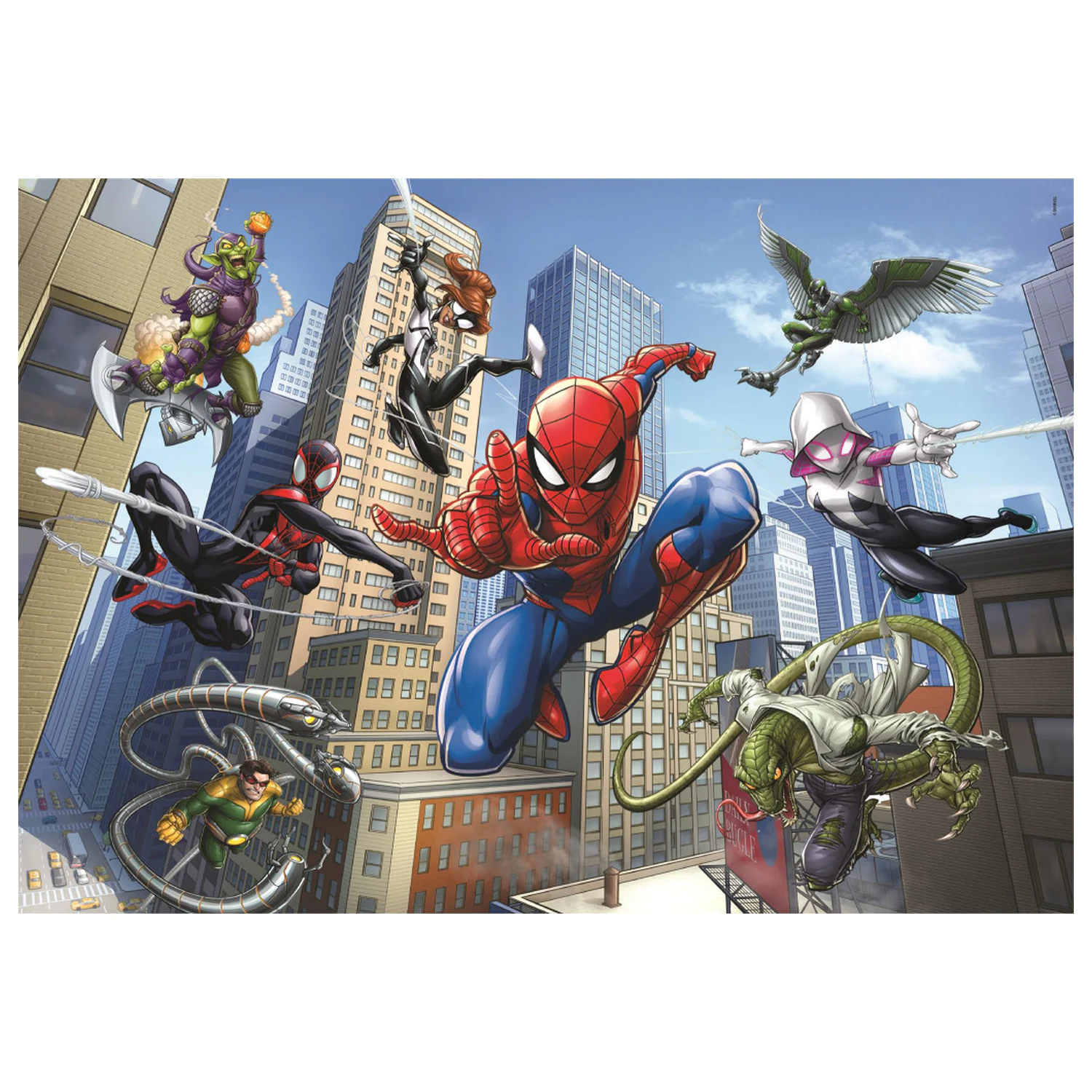 Spider-Man Enemy 104-dielne puzzle produktová fotografia