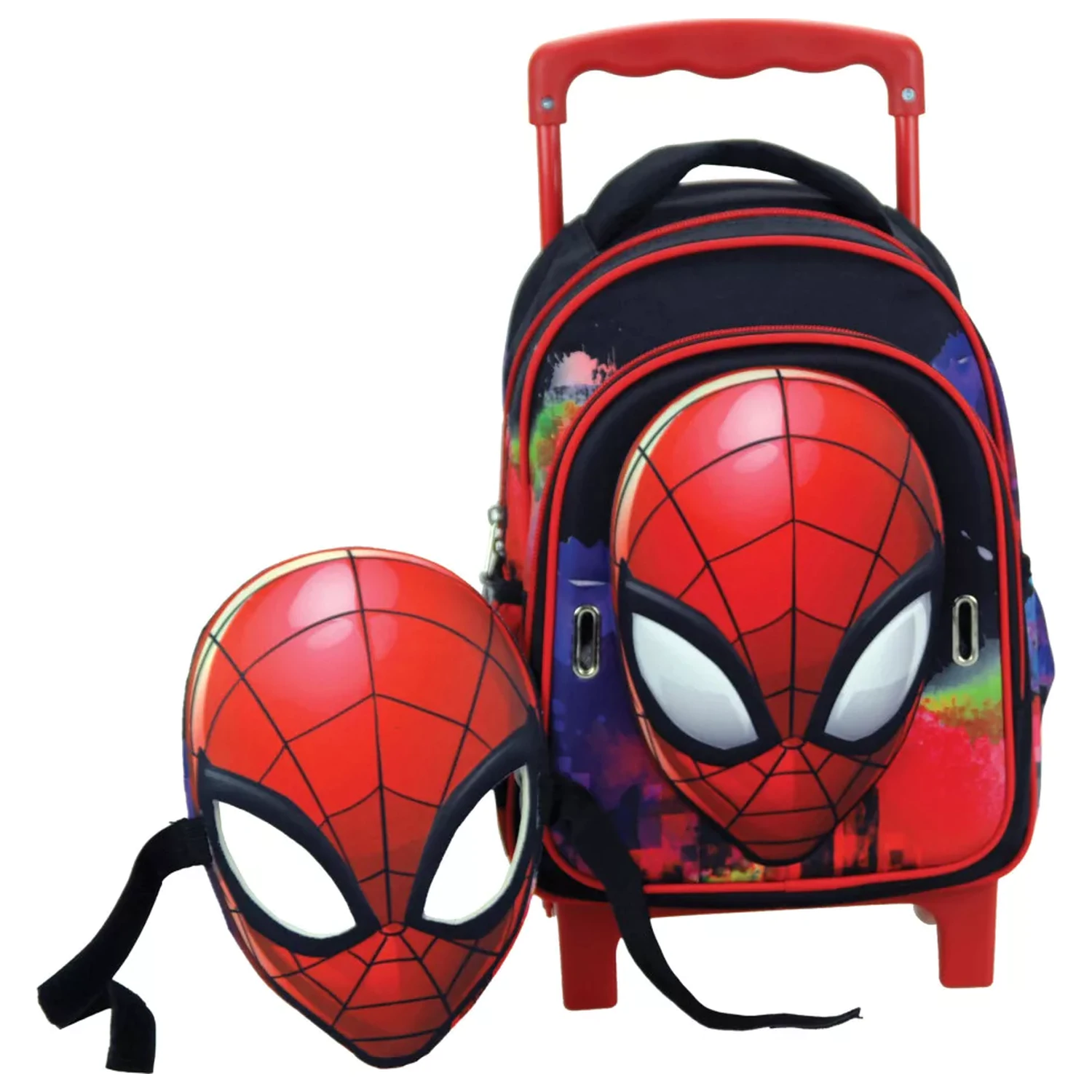 Spider-Man Global Rolling Predškolský batoh, taška 30 cm s maskou produktová fotografia