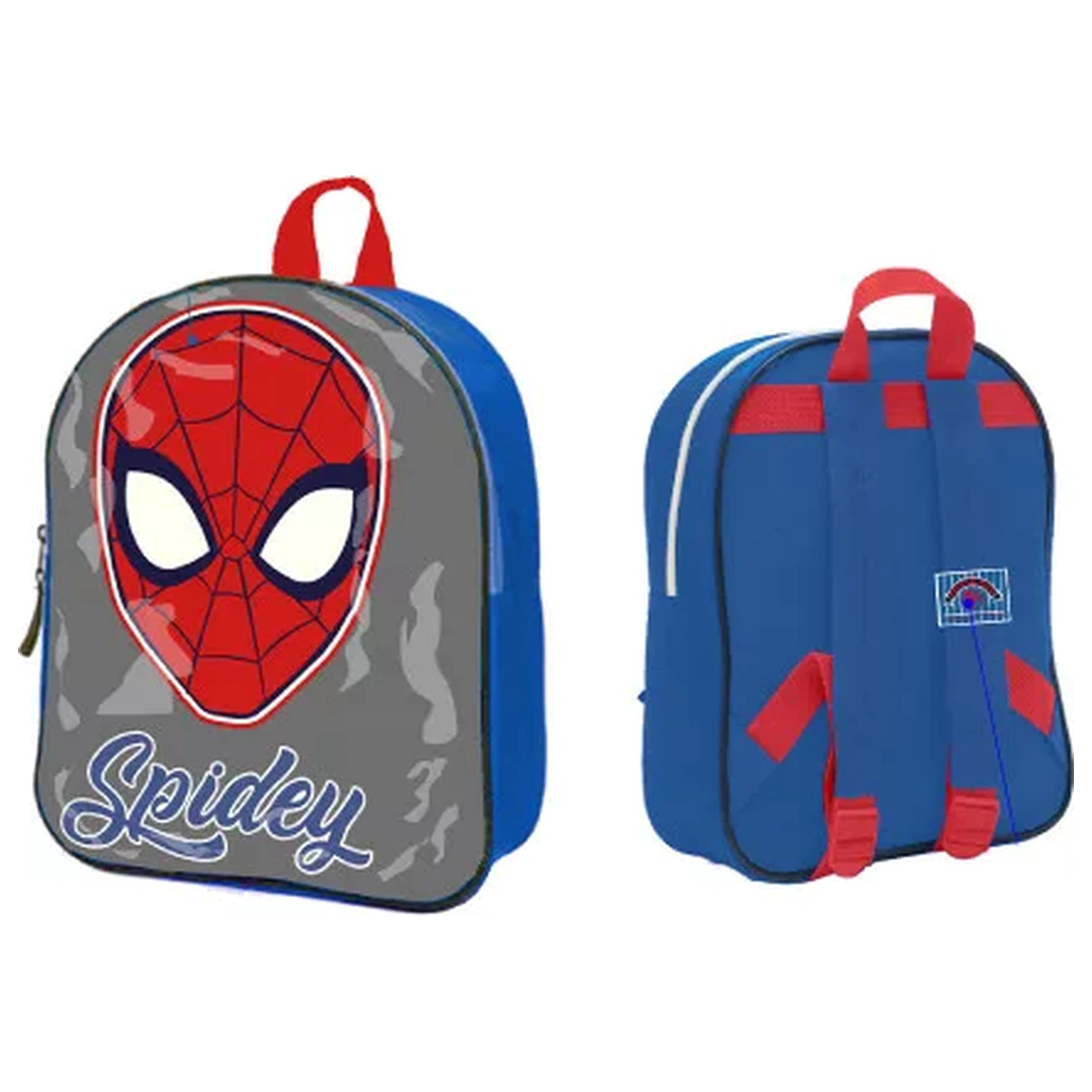 Spider-Man sivý ruksak, taška 30 cm produktová fotografia