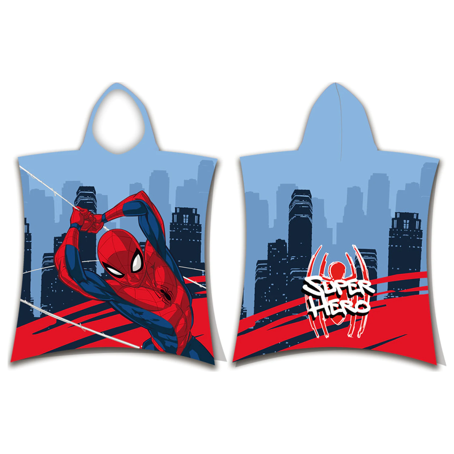 Spider-Man Hero plážový uterák pončo produktová fotografia