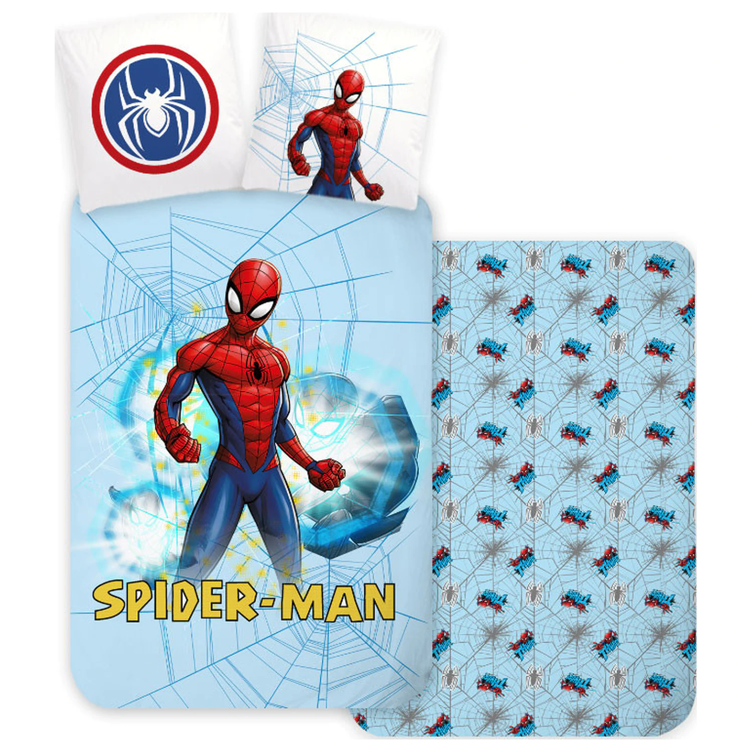 Spider-Man svetlomodrý obliečka na perinu produktová fotografia