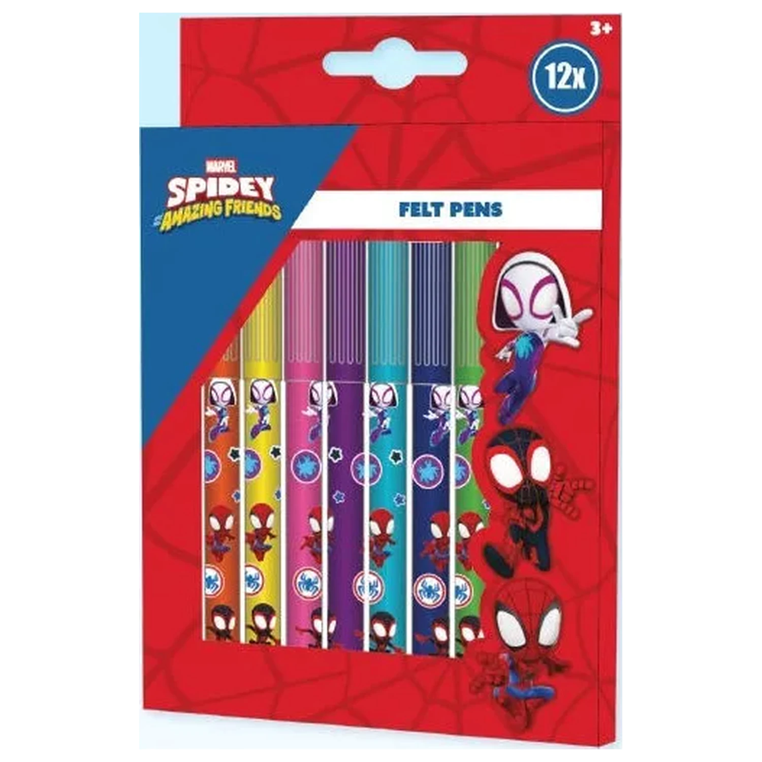Spider-Man Spidey Friends súprava fixiek s plsteným hrotom, 12 ks produktová fotografia