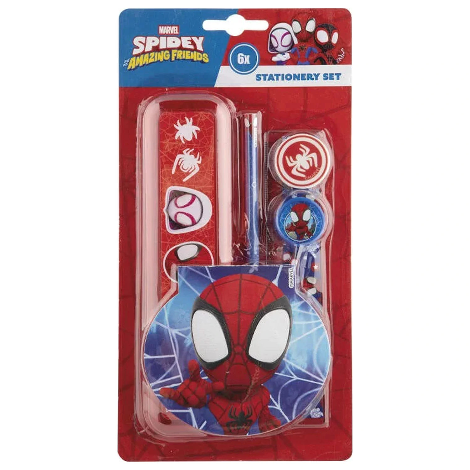 Spider-Man Spidey Friends súprava písacích potrieb 6-dielna produktová fotografia