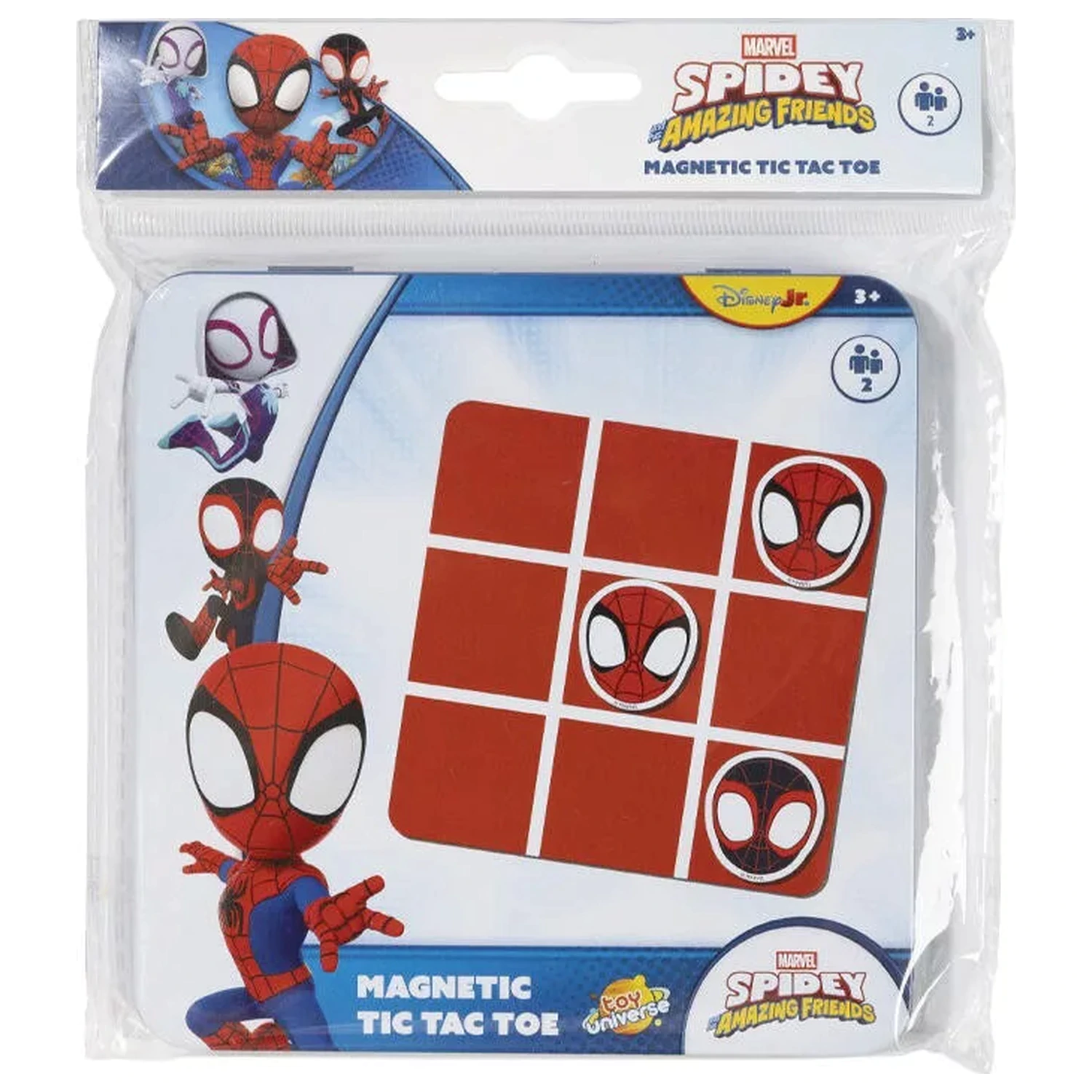 Spider-Man Spidey Friends magnetické piškvorky v kovovej škatuľke produktová fotografia