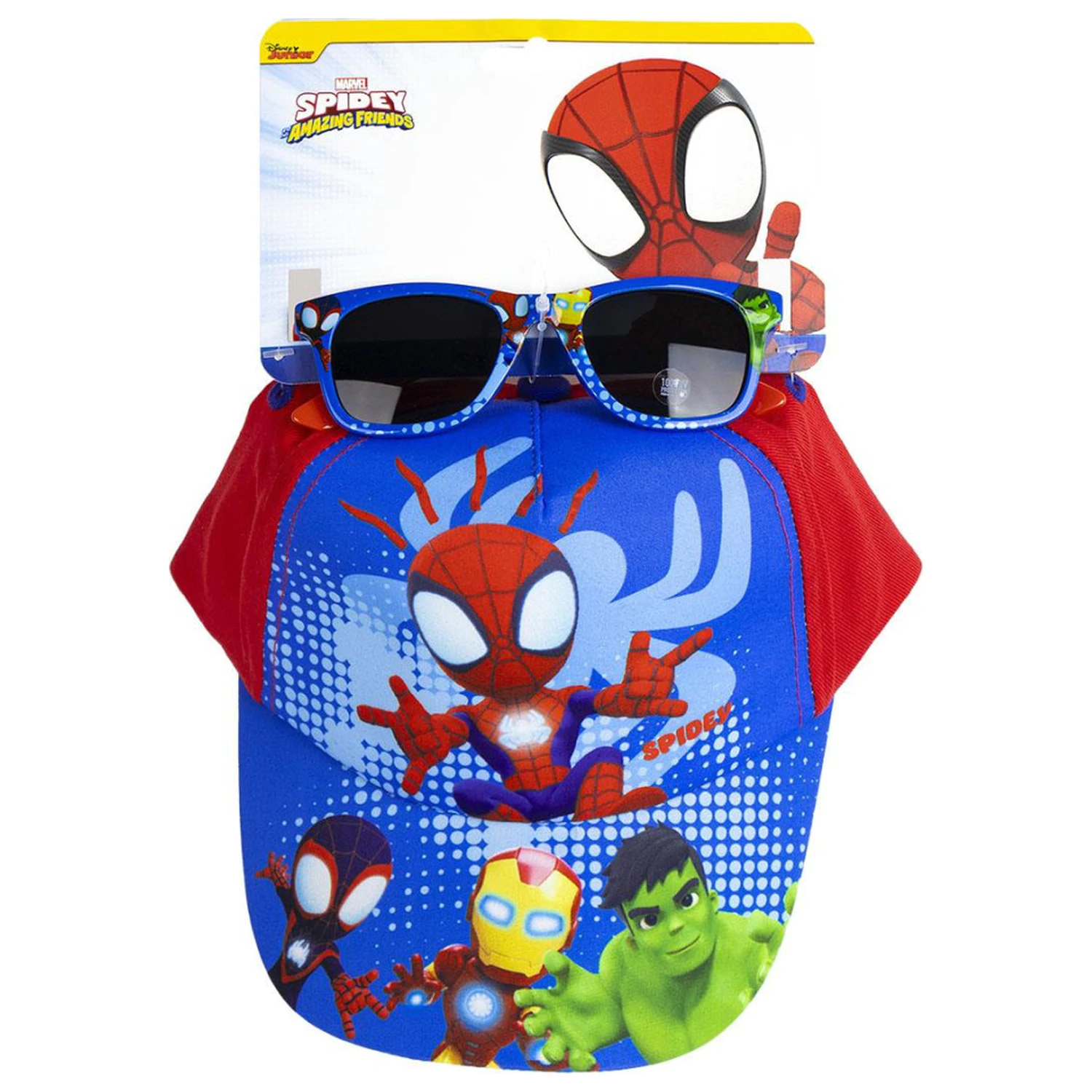 Spider-Man Spidey & Friends Súprava slnečných okuliarov a bejzbalovej čiapky produktová fotografia
