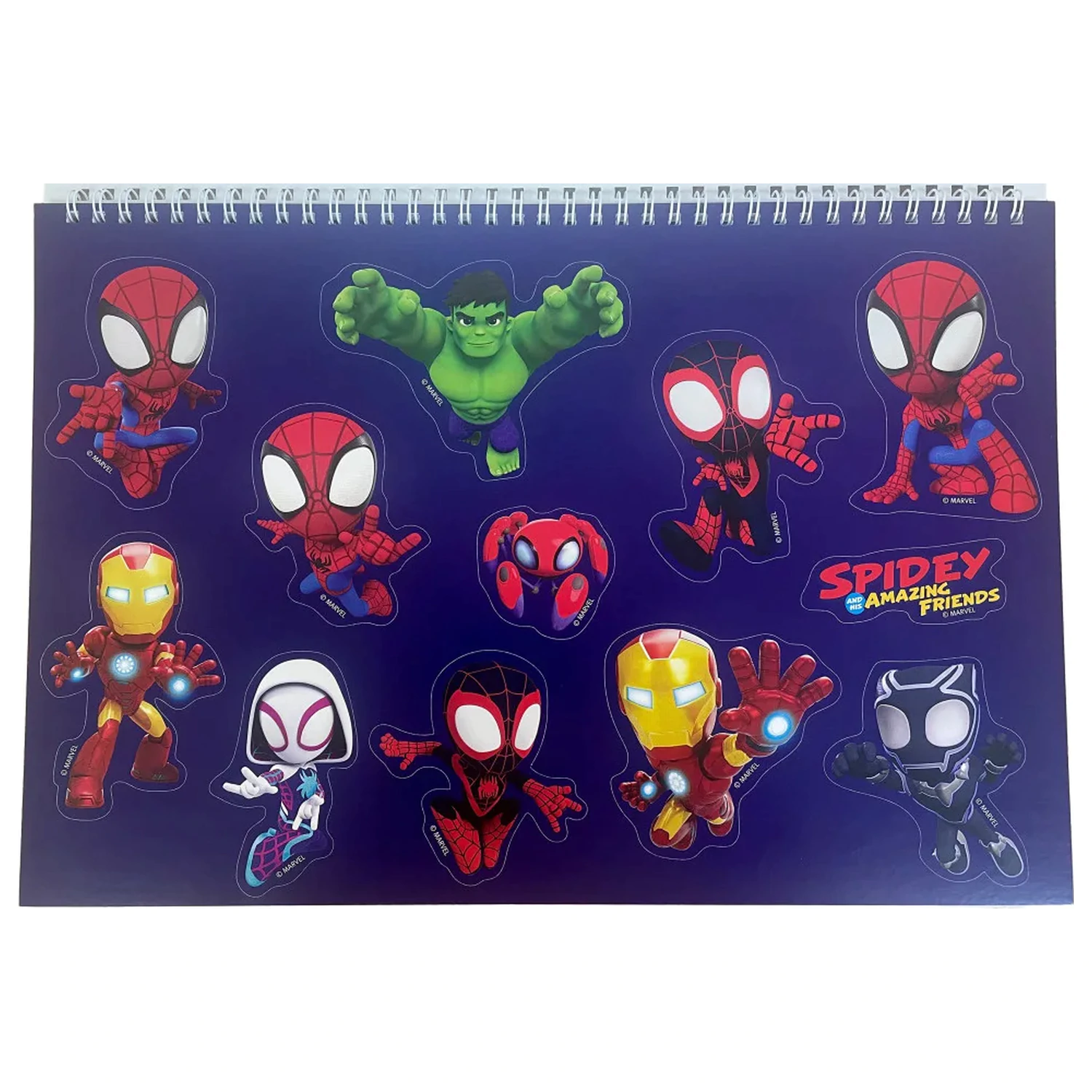 Spider-Man Spidey Web A/4 špirálový skicár 40 listov s nálepkami produktová fotografia