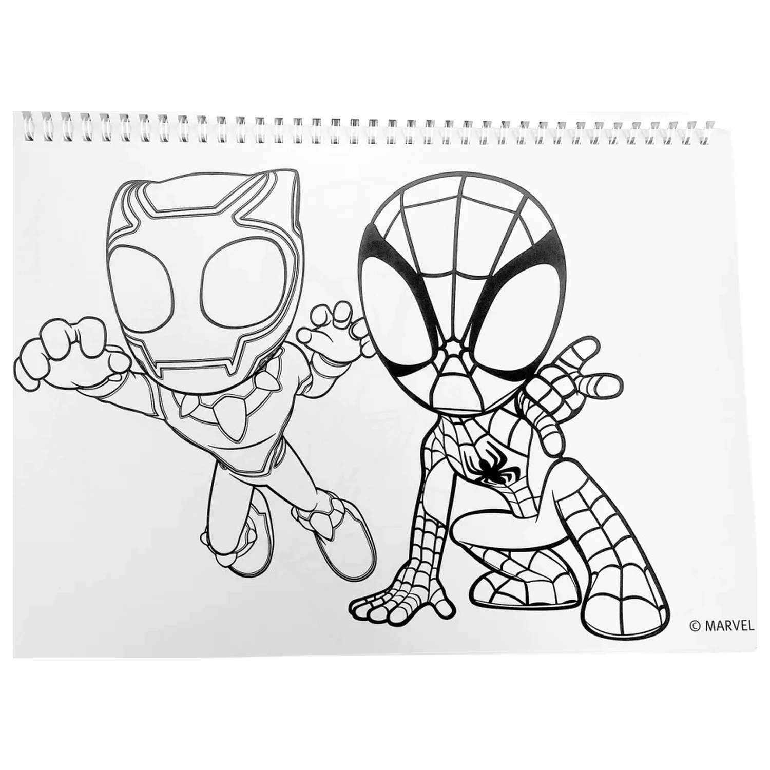 Spider-Man Spidey Web A/4 špirálový skicár 40 listov s nálepkami produktová fotografia