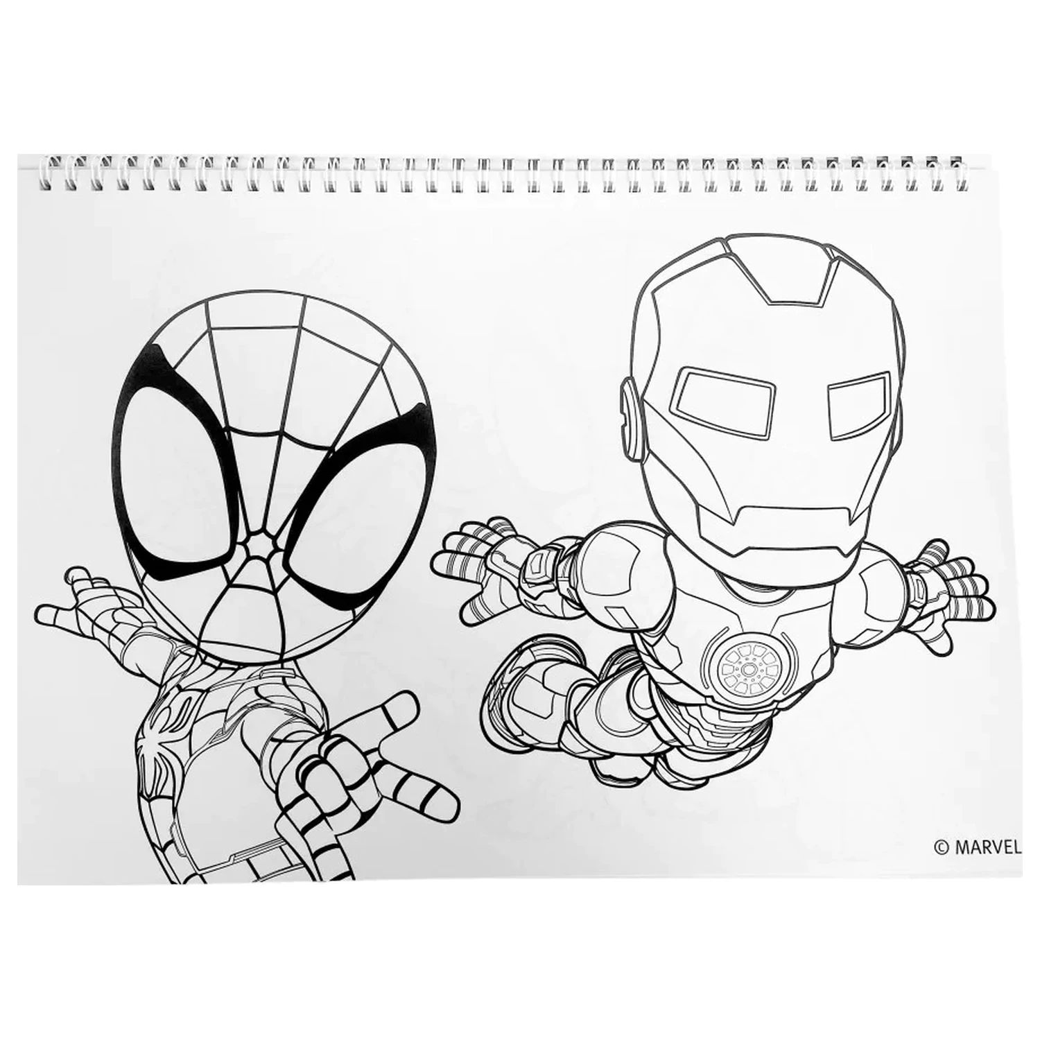 Spider-Man Spidey Web A/4 špirálový skicár 40 listov s nálepkami produktová fotografia