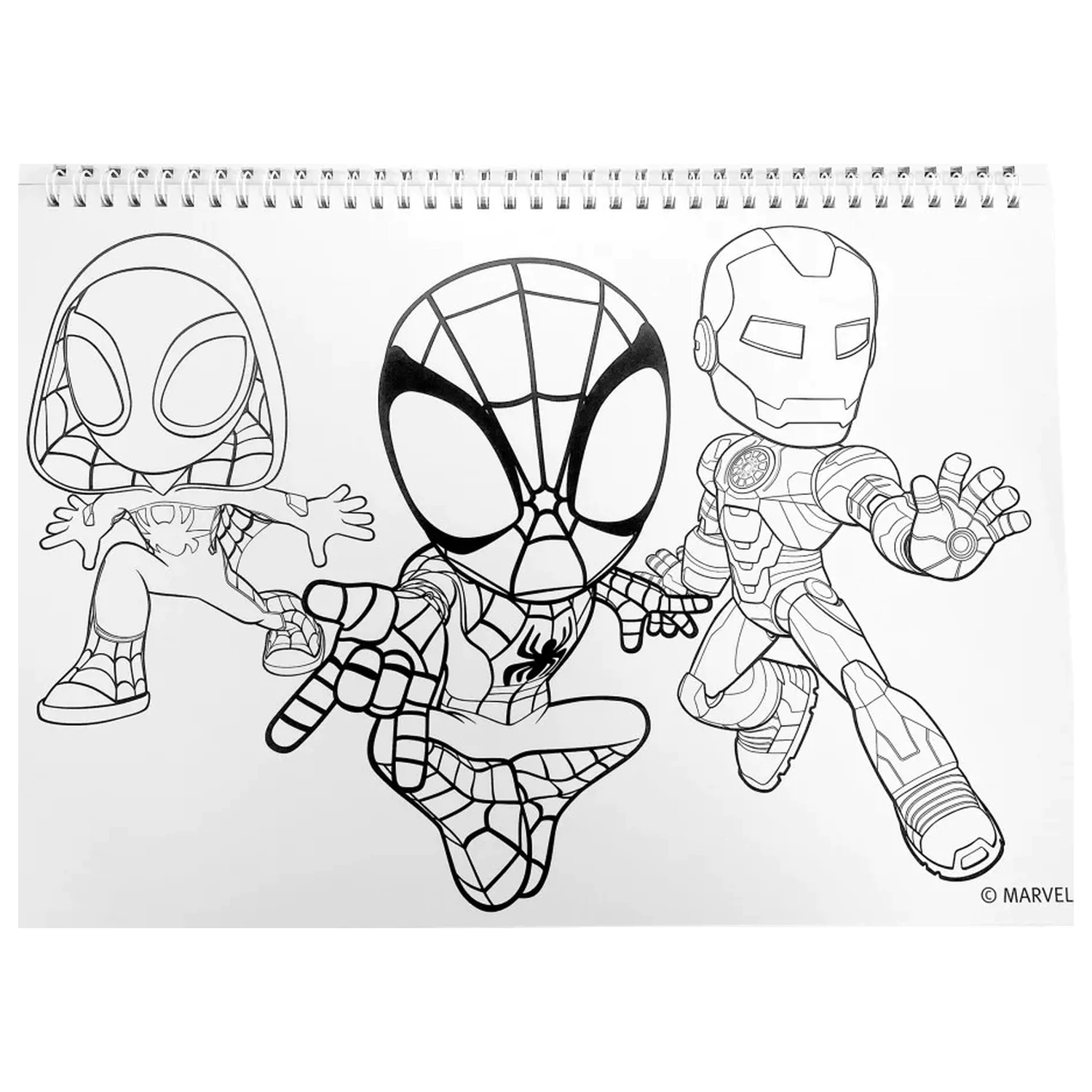 Spider-Man Spidey Web A/4 špirálový skicár 40 listov s nálepkami produktová fotografia