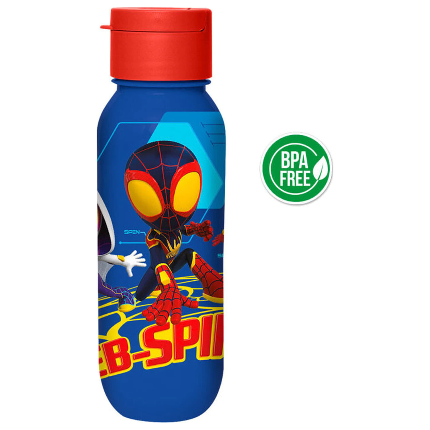 Spider-Man Spidey Web plastová fľaša na vodu 500 ml produktová fotografia