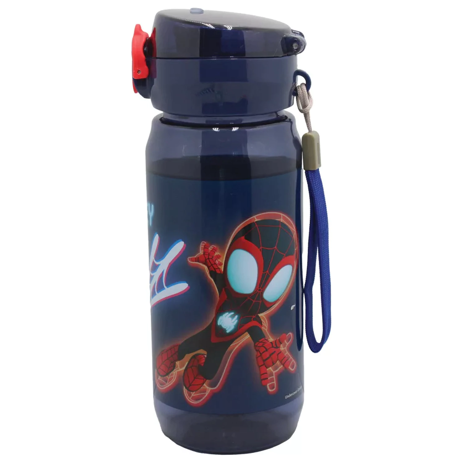 Spider-Man Spidey Web plastová fľaša na vodu s vešiakom 600 ml produktová fotografia
