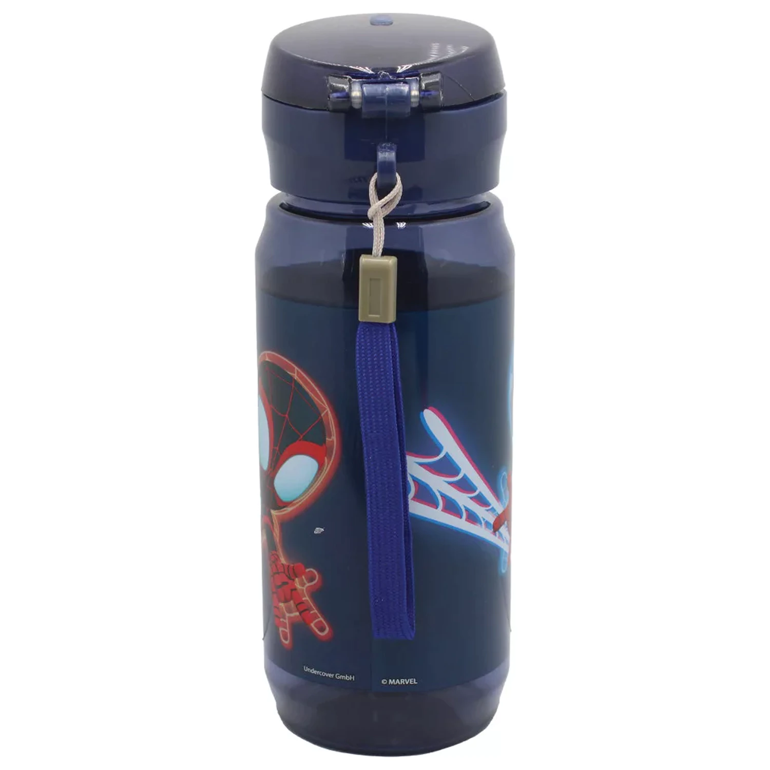 Spider-Man Spidey Web plastová fľaša na vodu s vešiakom 600 ml produktová fotografia