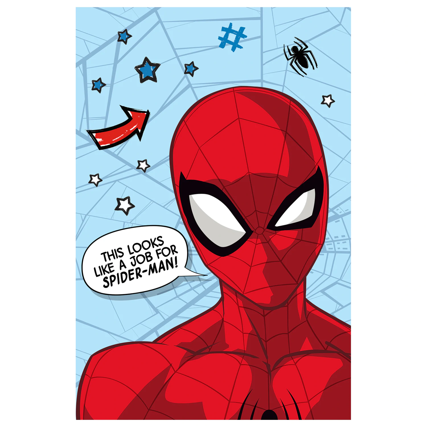 Spider-Man Star mikroflísová deka produktová fotografia