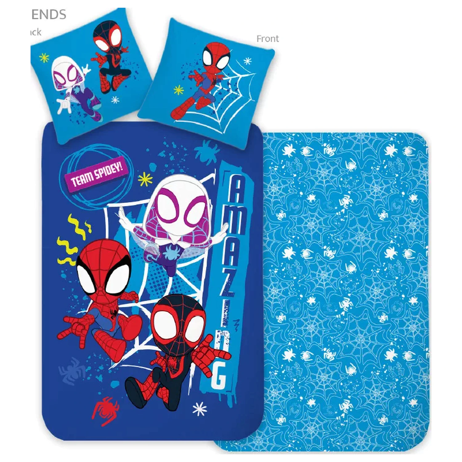 Spider-Man Team Spidey detská, predškolská obliečka na paplón produktová fotografia
