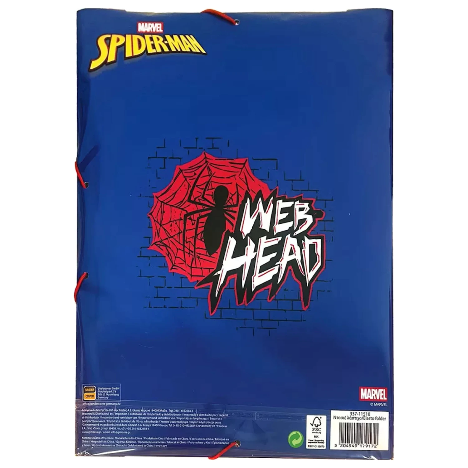 Spider-Man Web Head A/4 elastický zakladač produktová fotografia