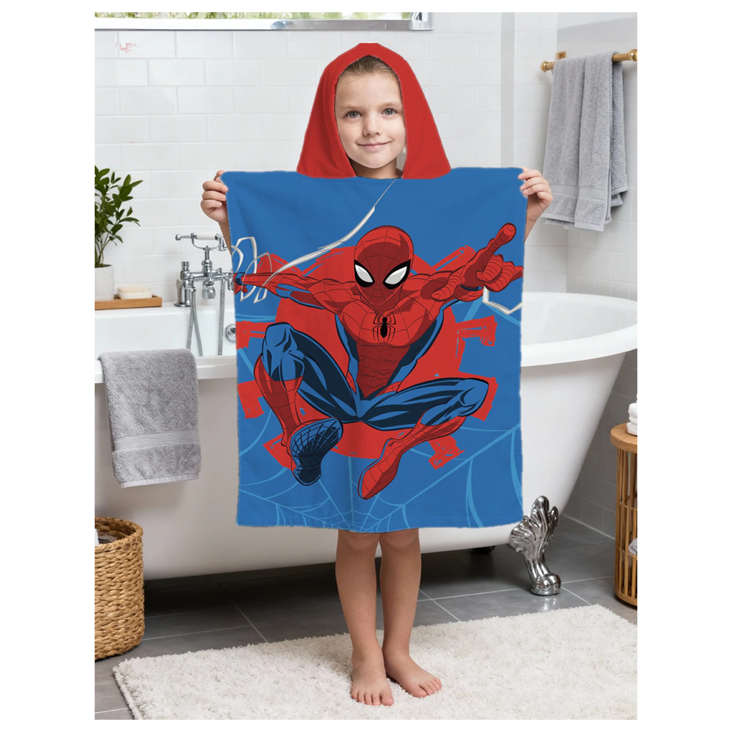 Spider-Man Webshot plážová osuška pončo 50x115cm produktová fotografia