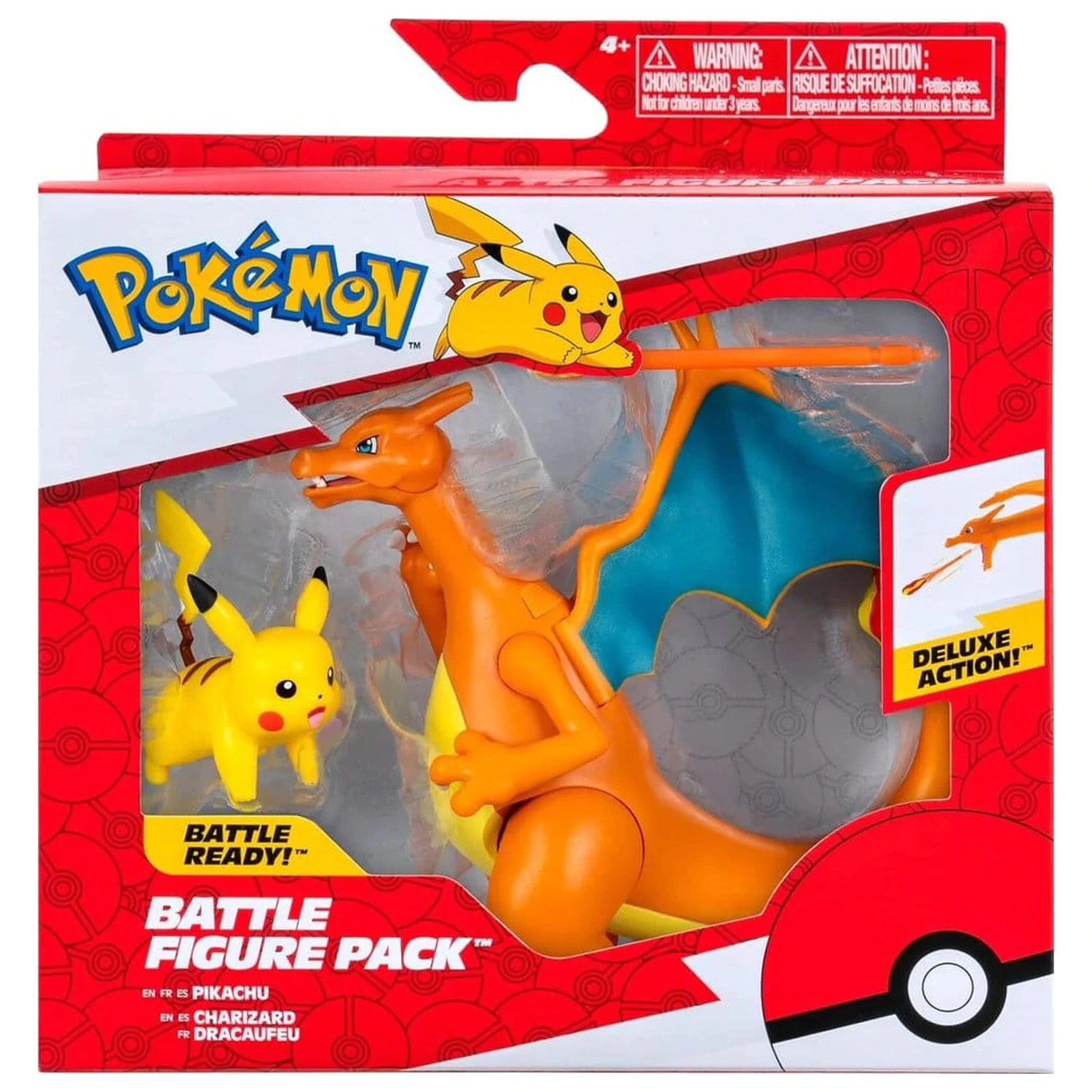 Pokémon figúrka 2-balenie Charizard 11 cm & Pikachu 5 cm produktová fotografia