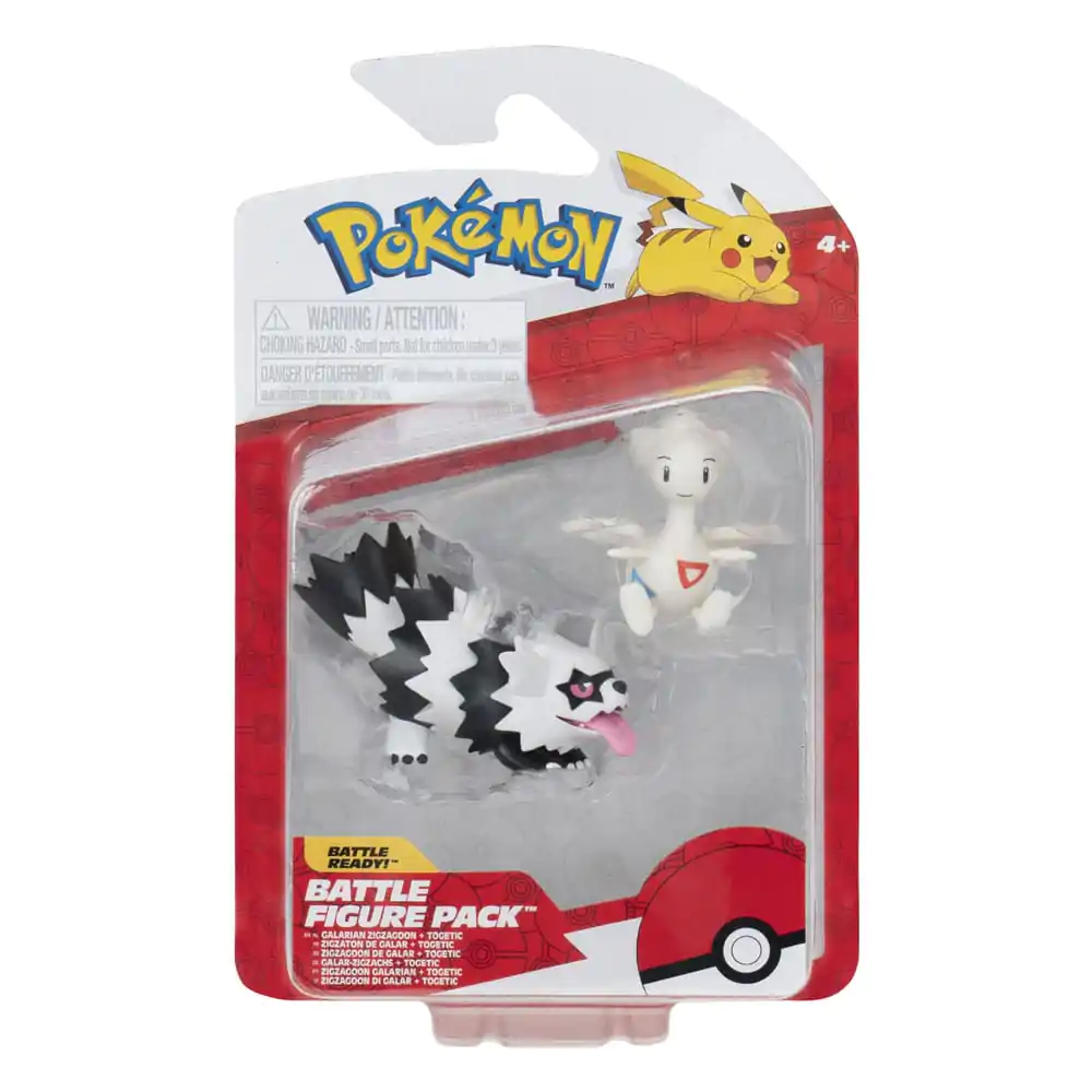 Pokémon Figure 2-Pack Galarian Zigzagoon & Togetic so stojanom 8 cm produktová fotografia