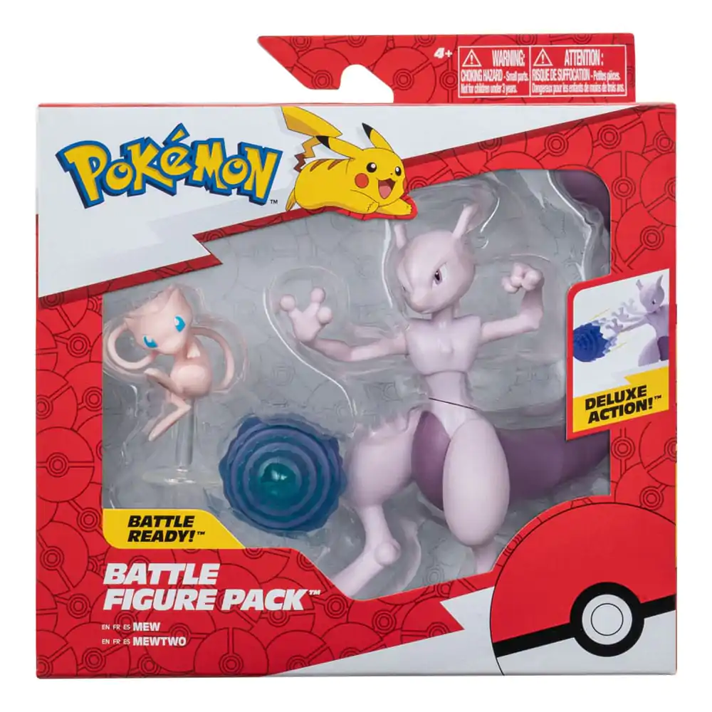 Pokémon Figúrky 2-Pack Mewtwo 10 cm & Mew 5 cm produktová fotografia