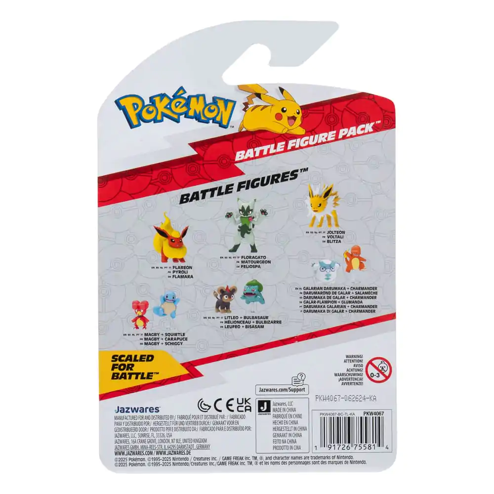 Pokémon figúrka 2-Pack Tepig & Pikachu 8 cm produktová fotografia